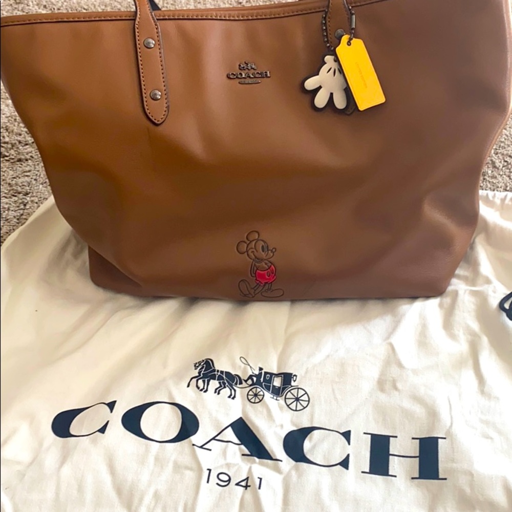 Coach X Disney Mickey Leather tote